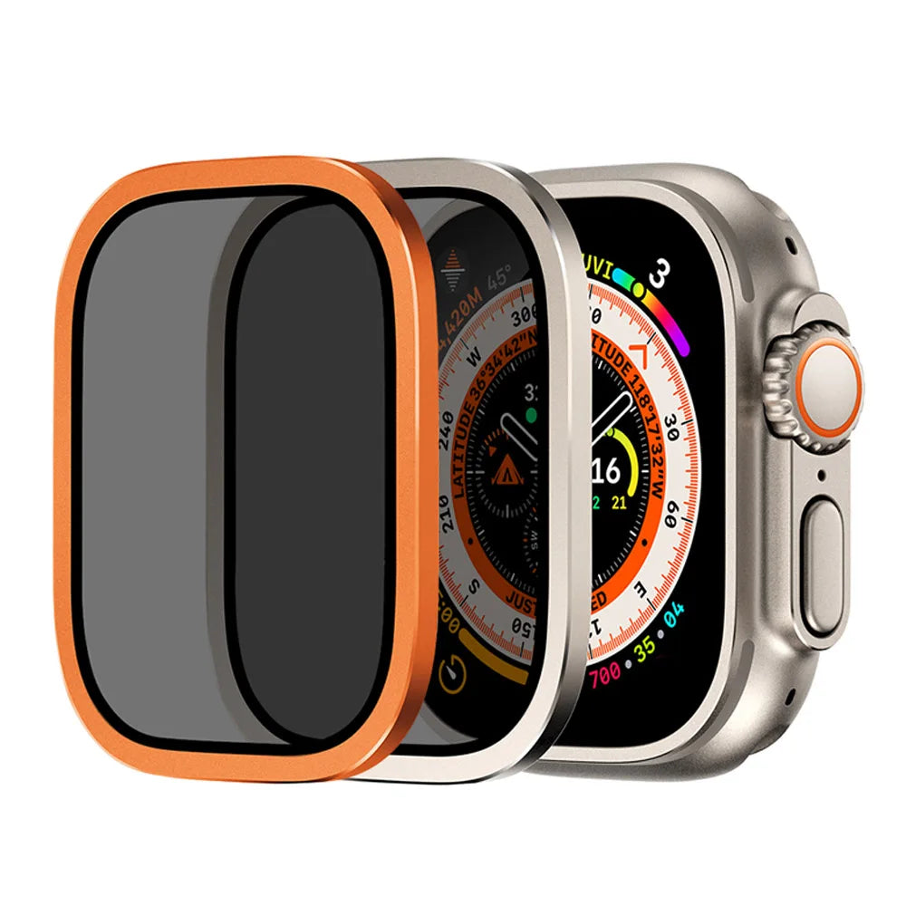 For Apple Watch Ultra 2 49MM Anti-Peeping Tempered Glass Cover For Apple Watch Ultra 49mm Anti-Glare Screen Protector Accessory