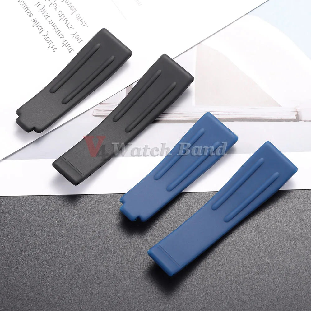 20mm Watchband for Rolex DAYTONA SUBMARINER Yacht-Master GMT Explorer Silicone Rubber Watch Accessory Watch Bracelet Strap Chain