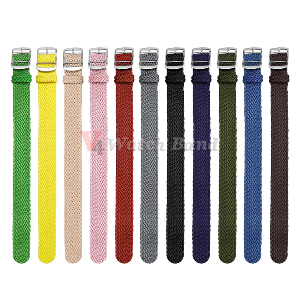 Fabric Woven Bracelet for Perlon14 16 18mm for Omega Seamaster007 20mm 22mm for Rolex for Tudor Watch Band Nylon Strap Wristband