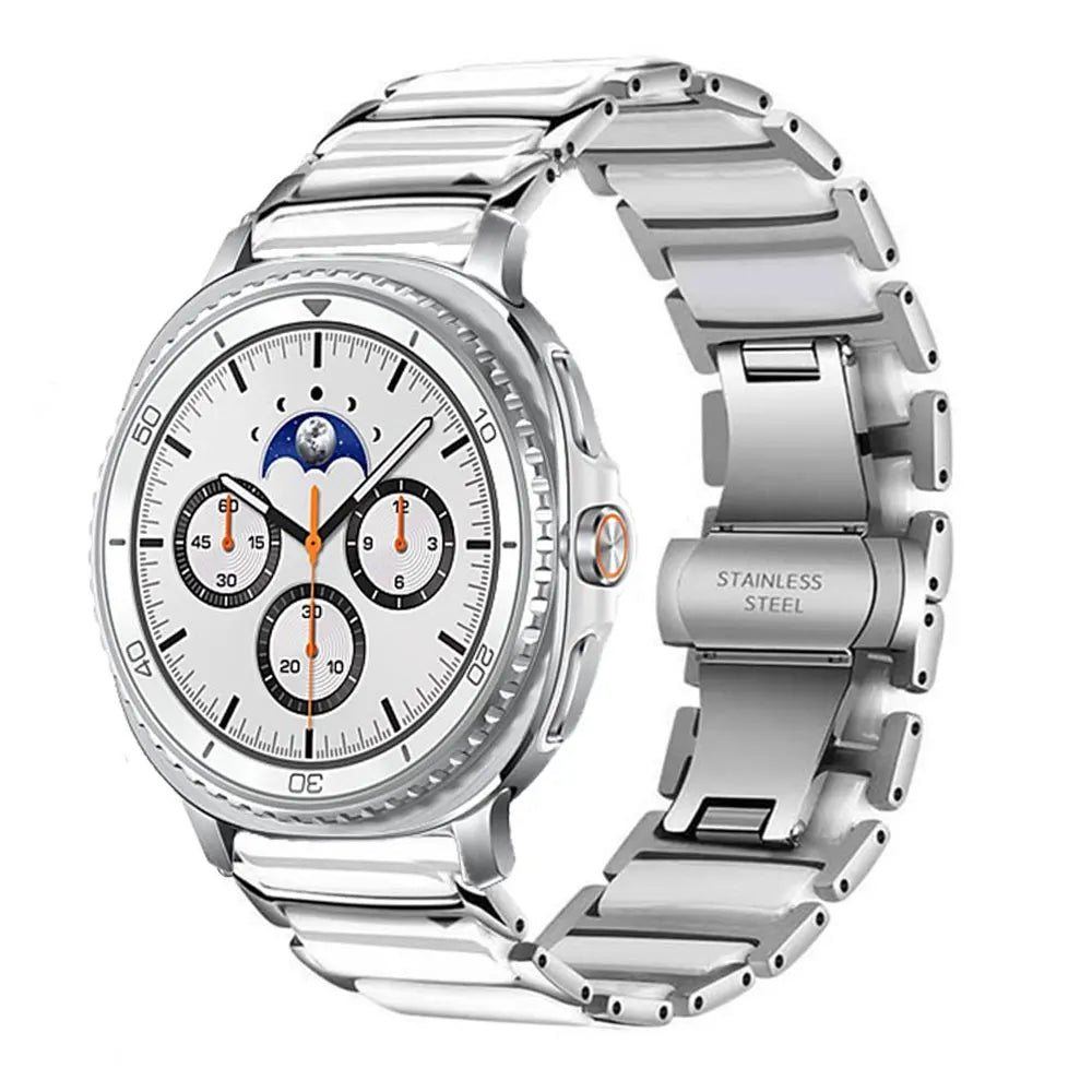 Luxury Bracelet For Samsung Watch 8 40 44mm 8Classic 46mm Band Ceramic Strap For Galaxy Watch Ultra 2 47mm Watch Accessories