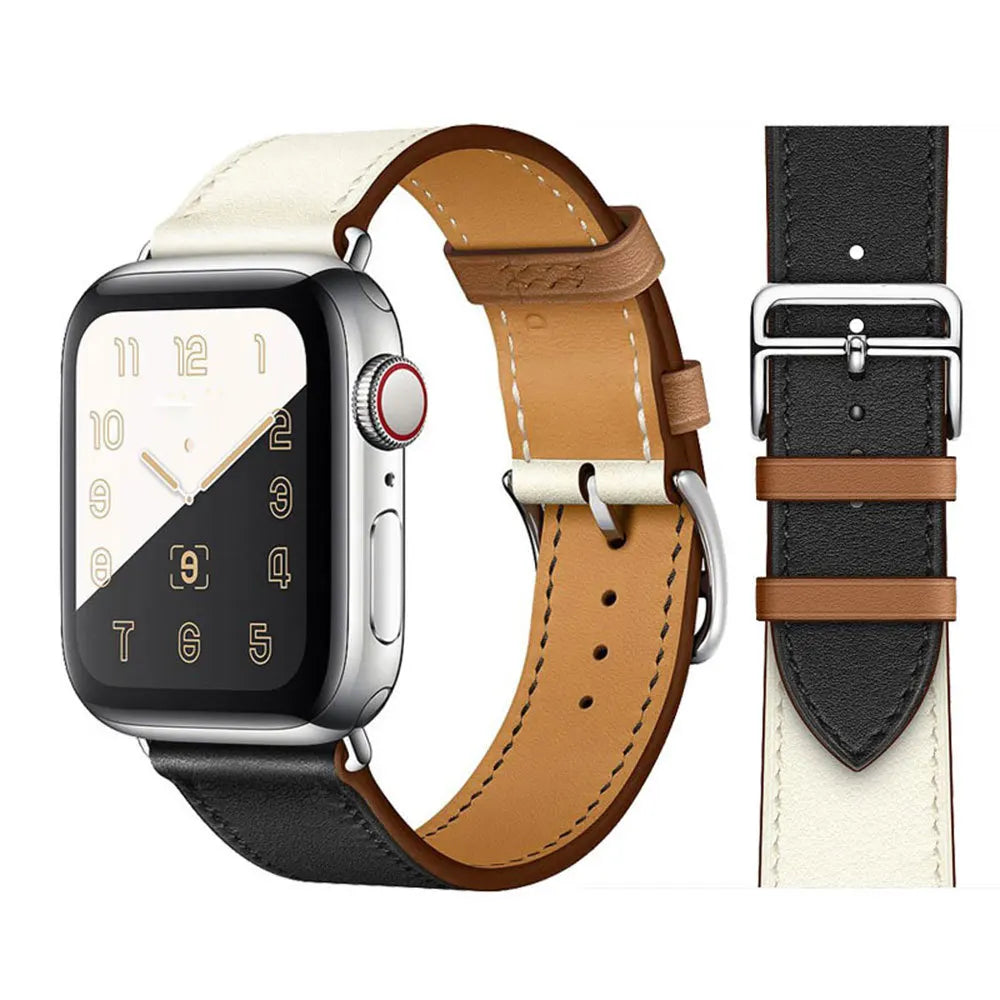 Vintage Leather Strap For Apple watch band 44mm 49mm 45mm 42mm 46mm 40mm correa bracelet iWatch series 7 8 6 SE ultra Watchband