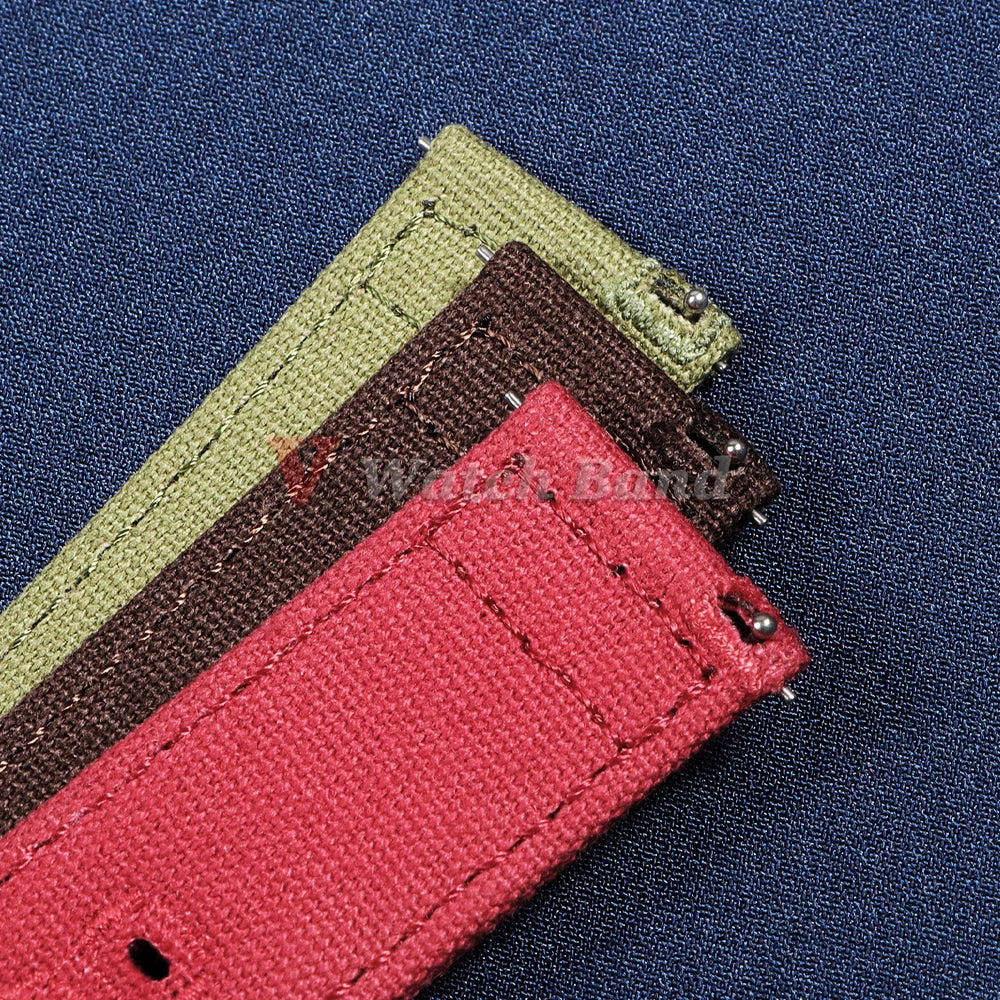 Quick Release Bracelet 18mm 20mm 22mm for Huawei Strap Braided Canvas Watch Band for Samsung Galaxy 3/4 40/44mm Classic 46/42mm