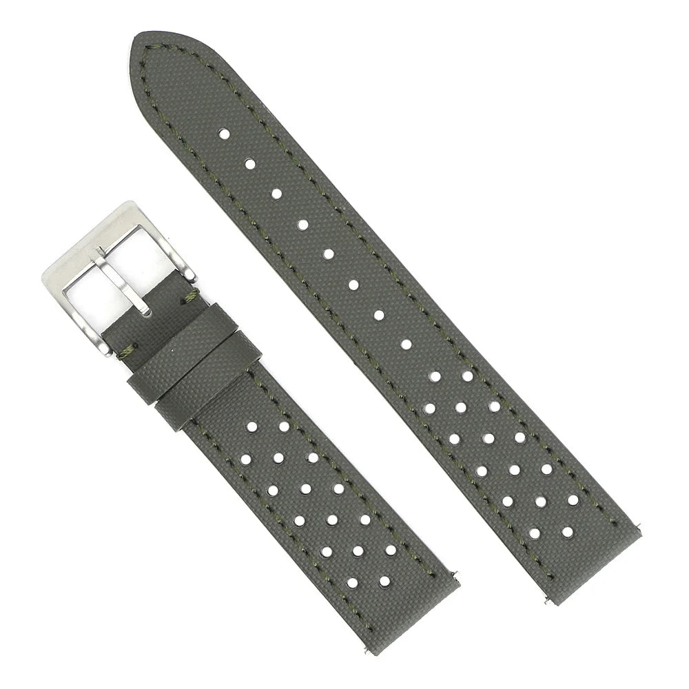 18mm 19mm 20mm 22mm Premium Sailcloth Watch Strap Rally Racing Watch Strap Quick Release Perforated Breathable Watchband for Men