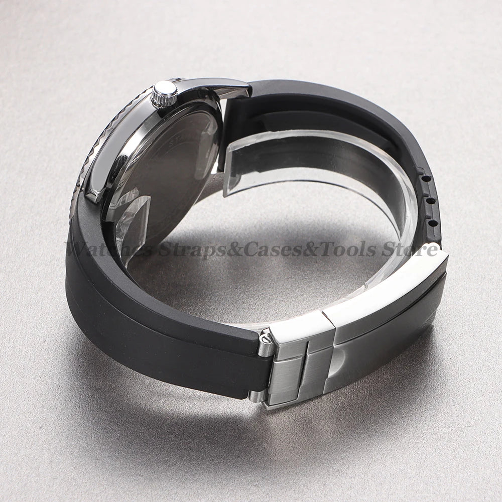 20mm Silicone Strap For Rolex for Daytona for Submariner Diving Bracelet for Oysterflex Soft Rubber Waterproof Men's Sports Band