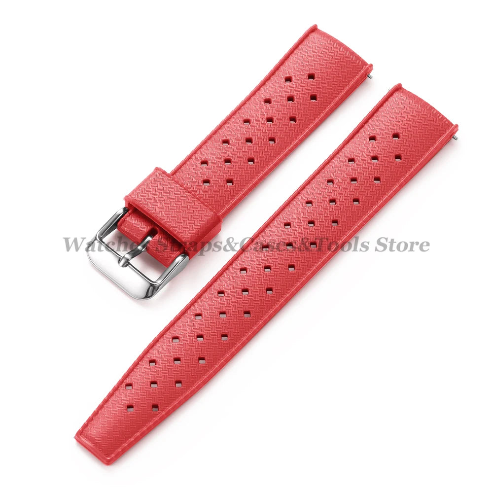 20mm 22mm Tropical Silicone Strap for Oris for Seiko Diving Sport Watchband for Huawei Watch GT5/GT4 Men Women Sport Smart Bands