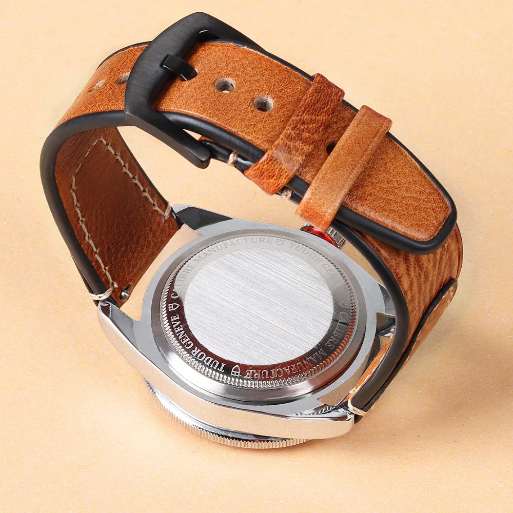 Retro Genuine Leather Watchband for Seiko Snxs79 Watch Straps Men Women for Rolex Oyster 18mm 20mm 22mmWrist Belt Bracelet