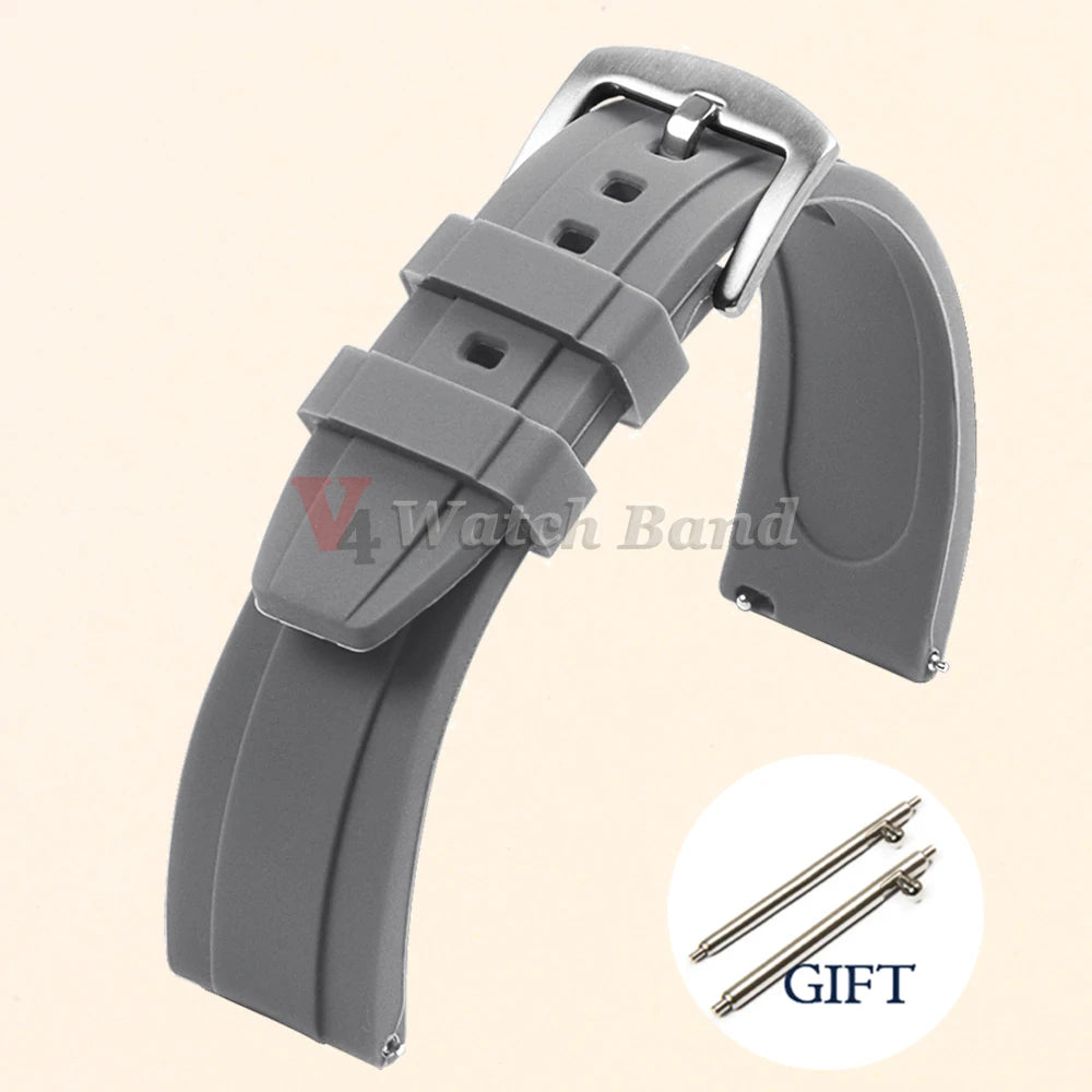 Universal Watrproof Rubber Strap for Rolex 20mm 22mm for Armani for Omega Wristbelt Sport Silicone Watch Band for Seiko Bracelet