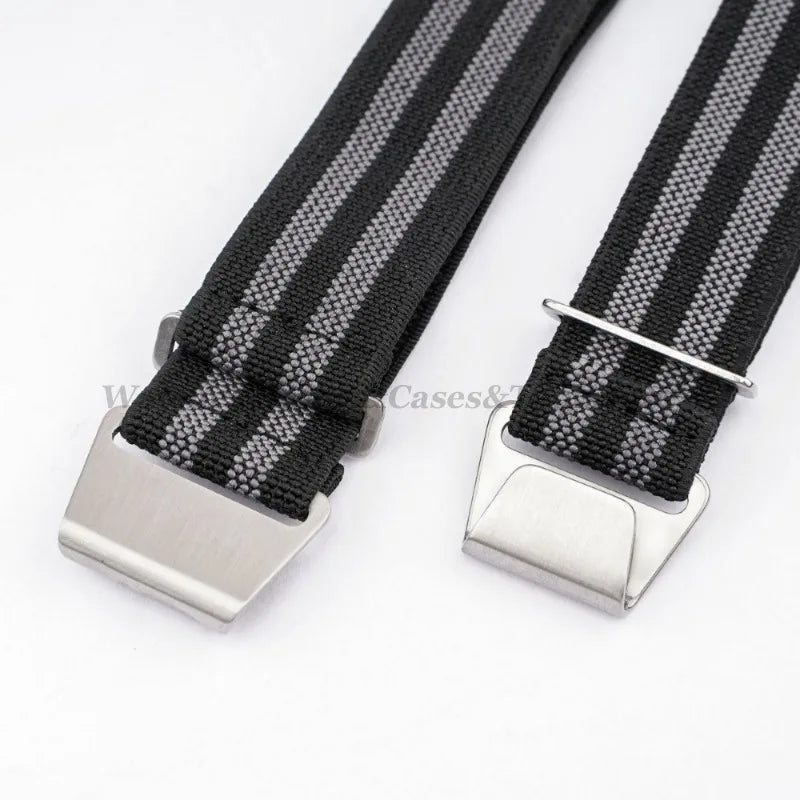 18mm 20mm 22mm Parachute Elastic Nylon Watch Strap for Omega Men Outdoors Sport Army Military Wrist Strap Bracelet Accessories