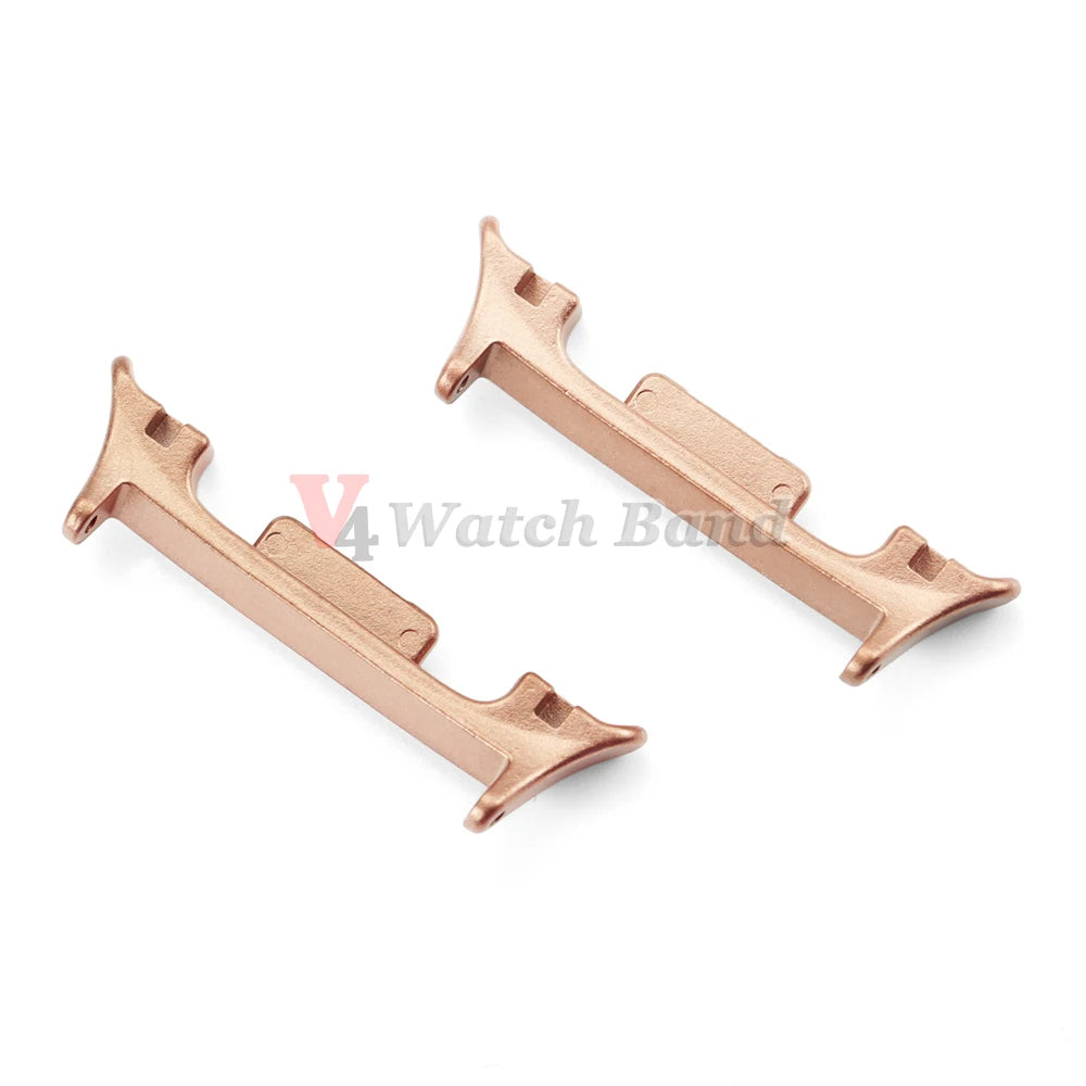 1Pair Watchband Connectors for Samsung Galaxy Watch 8 Ultra Metal Adapters Stainless Steel Bracelets Link Attachment Replacement