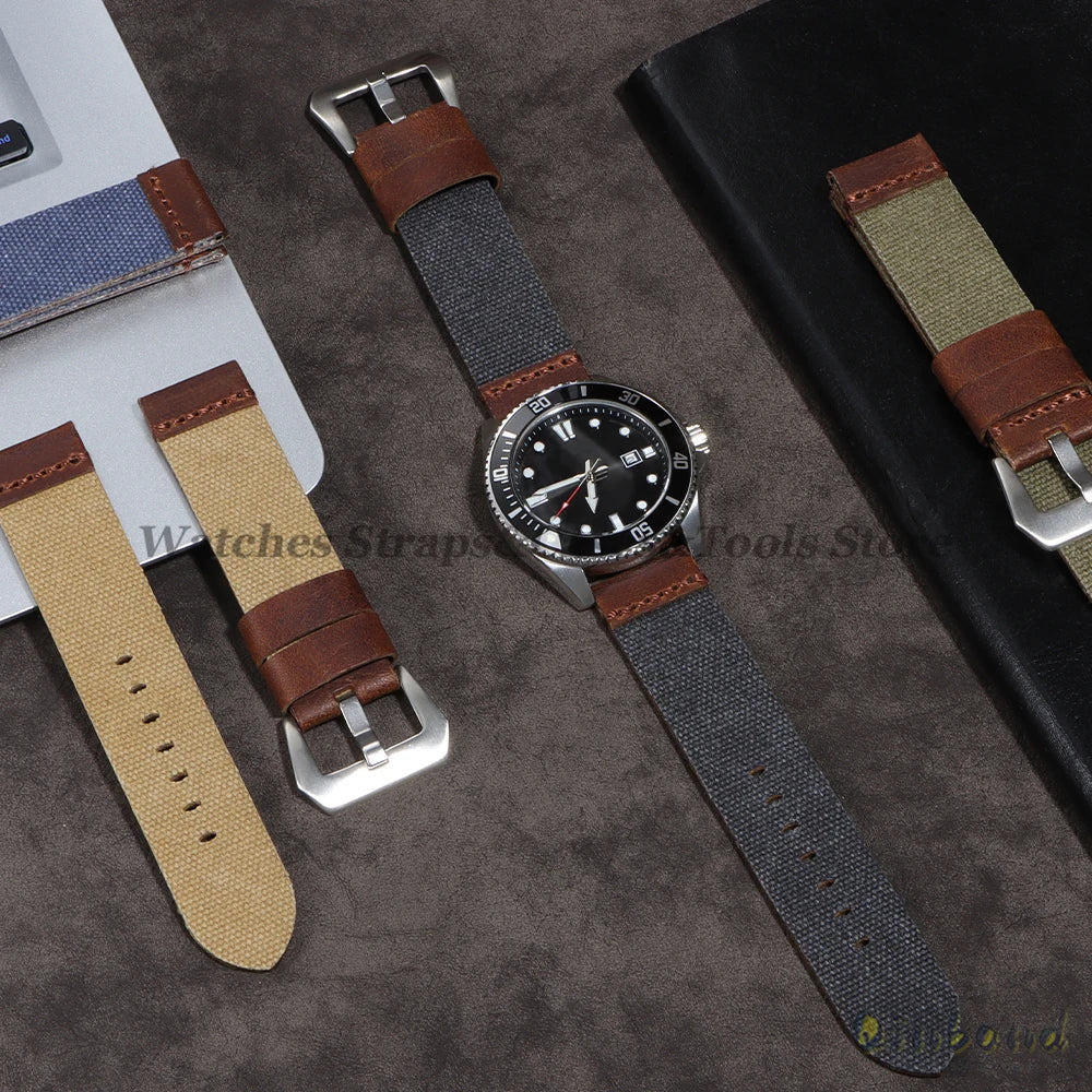 High Quality Durable Nylon Watch Strap Men Women Watchband 20mm 22mm 24mm for Panerai Retro Wristband Release Universal Bracelet