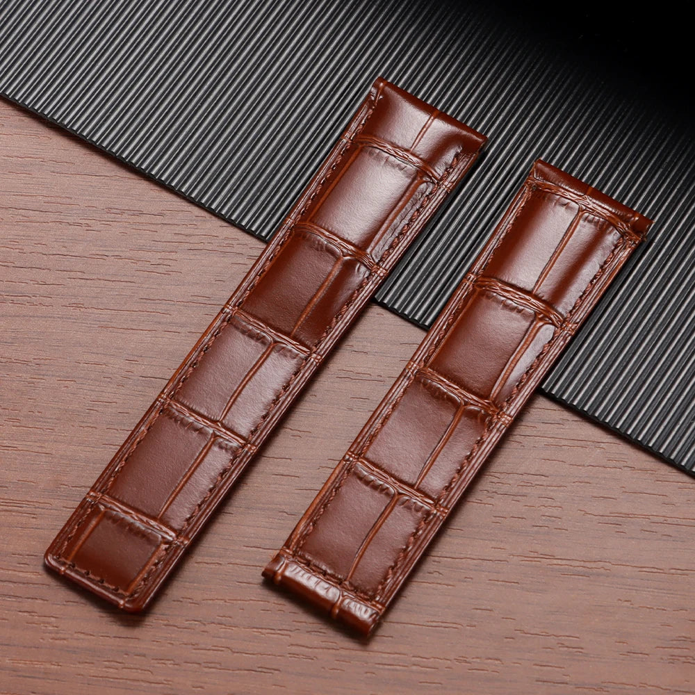 20mm 22mm 24mm Cowhide Watch Strap for Breitling Strap Waterproof Bracelet for Breitling Men Wristband Genuine Leather Watchband