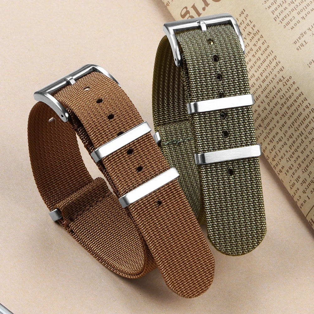 Braided Nylon Watch Band 18mm 20mm 22mm Watch Straps for Oemga Army Bracelet Military Watch Strap for Seiko Men Women Watchbands