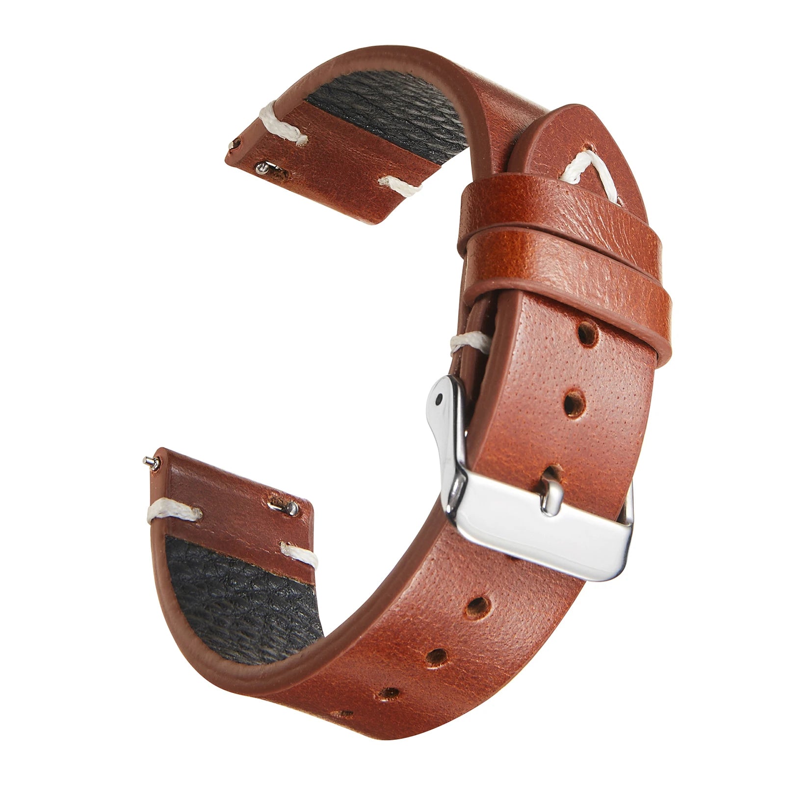 Vintage Genuine 18mm 19mm 20mm 22mm Oil Wax Leather Watch Strap Watchbands for Seiko for Samsung Galaxy Band Bracelet For Men