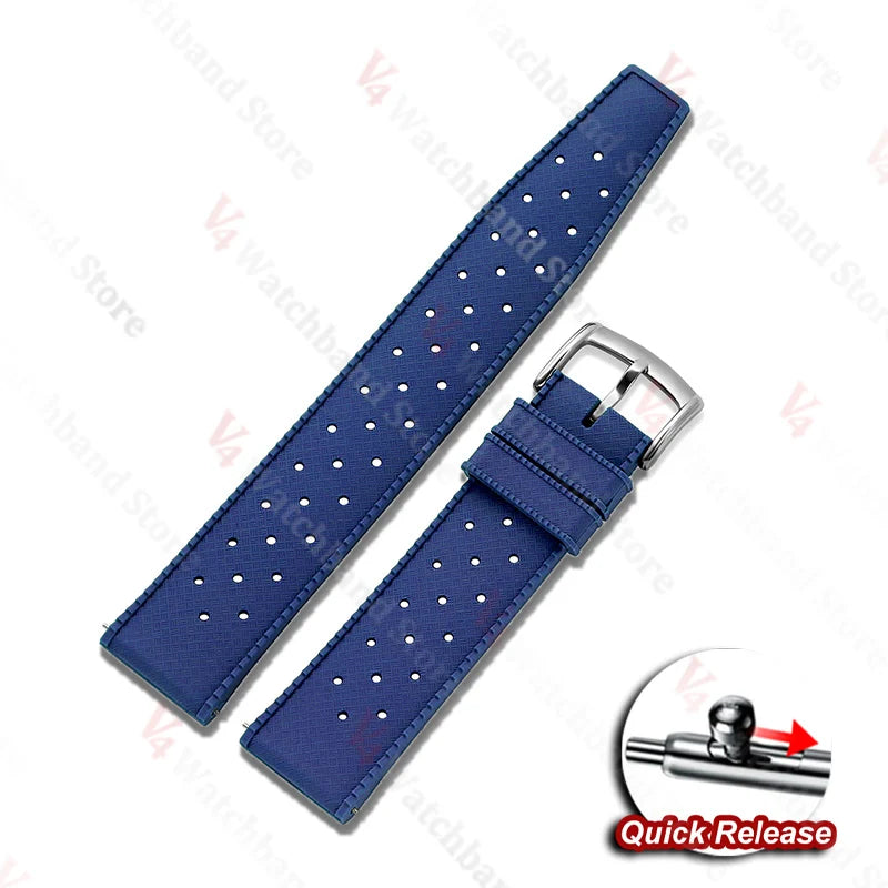 For Fossil for Seiko Bands 18/20/22mm Premium Grade Tropical Rubber Watch Strap for Oris for Omega for S-eiko SKX007 Watch Bands