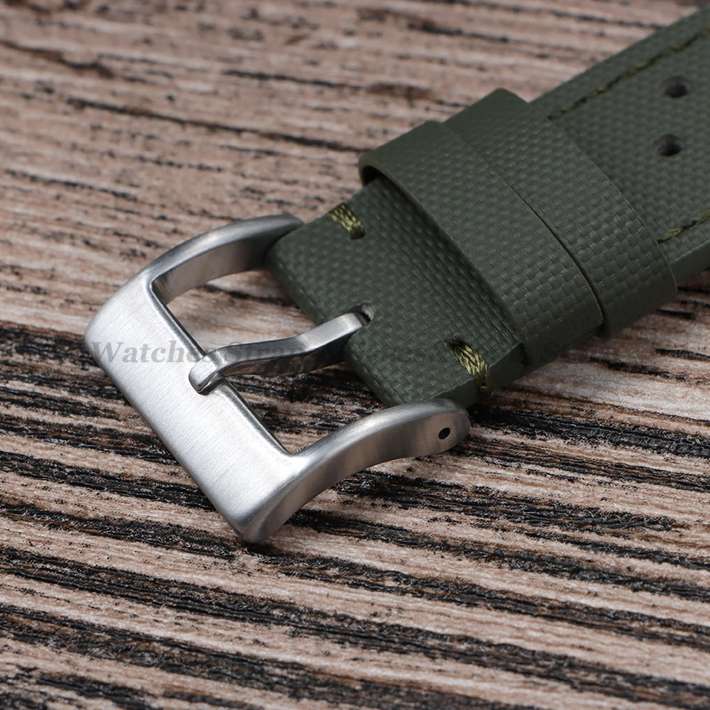 Premium Sailcloth Watch Strap for Seiko for Omega 18mm 20mm 22mm Qucik Release Fabric WatchBand Butterfly Buckle for HuaweiWatch