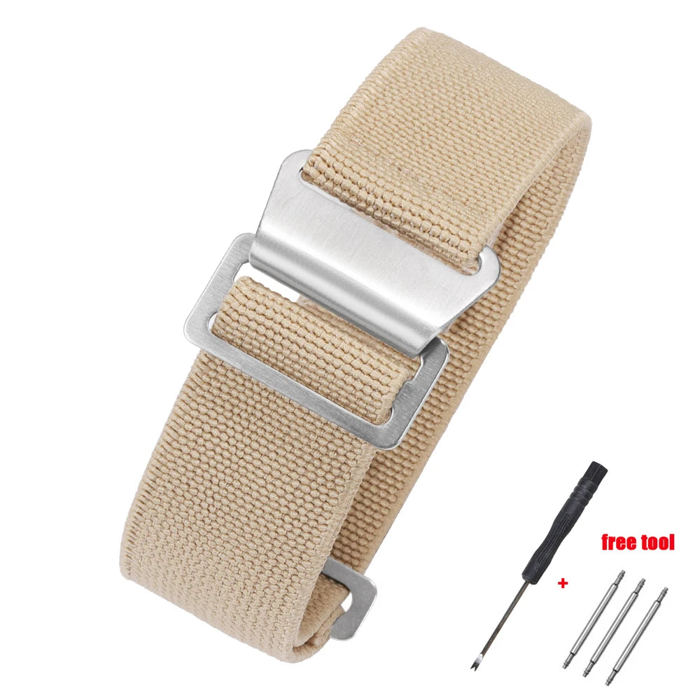 Elastic Nylon Band for Seiko for Rolex for Water Ghost for Tudor for Omega Watchband Sport Bracelet  20mm 22mm Parachute Strap