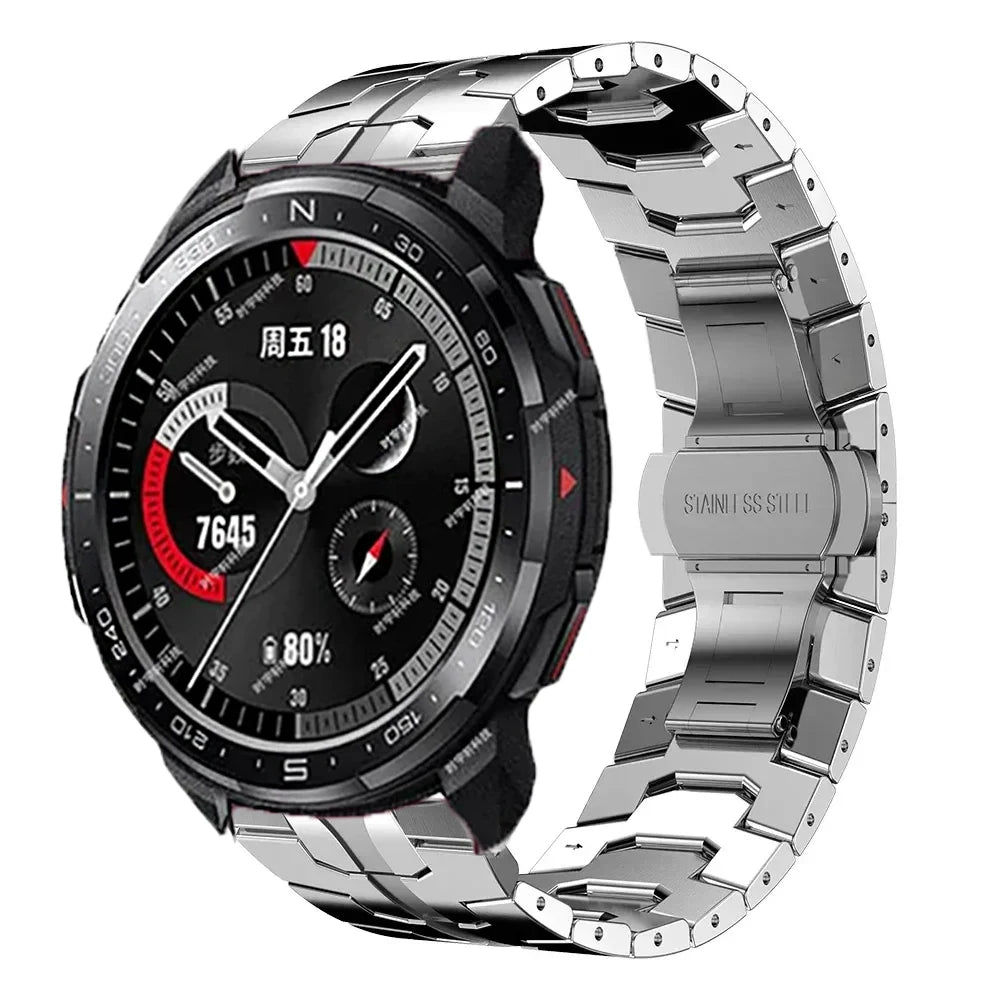 22mm Metal Band For Huawei Honor GS 3 GS Pro Strap Stainless Steel Bracelet For Honor Magic Watch2 46mm Magic1/2 Business Correa