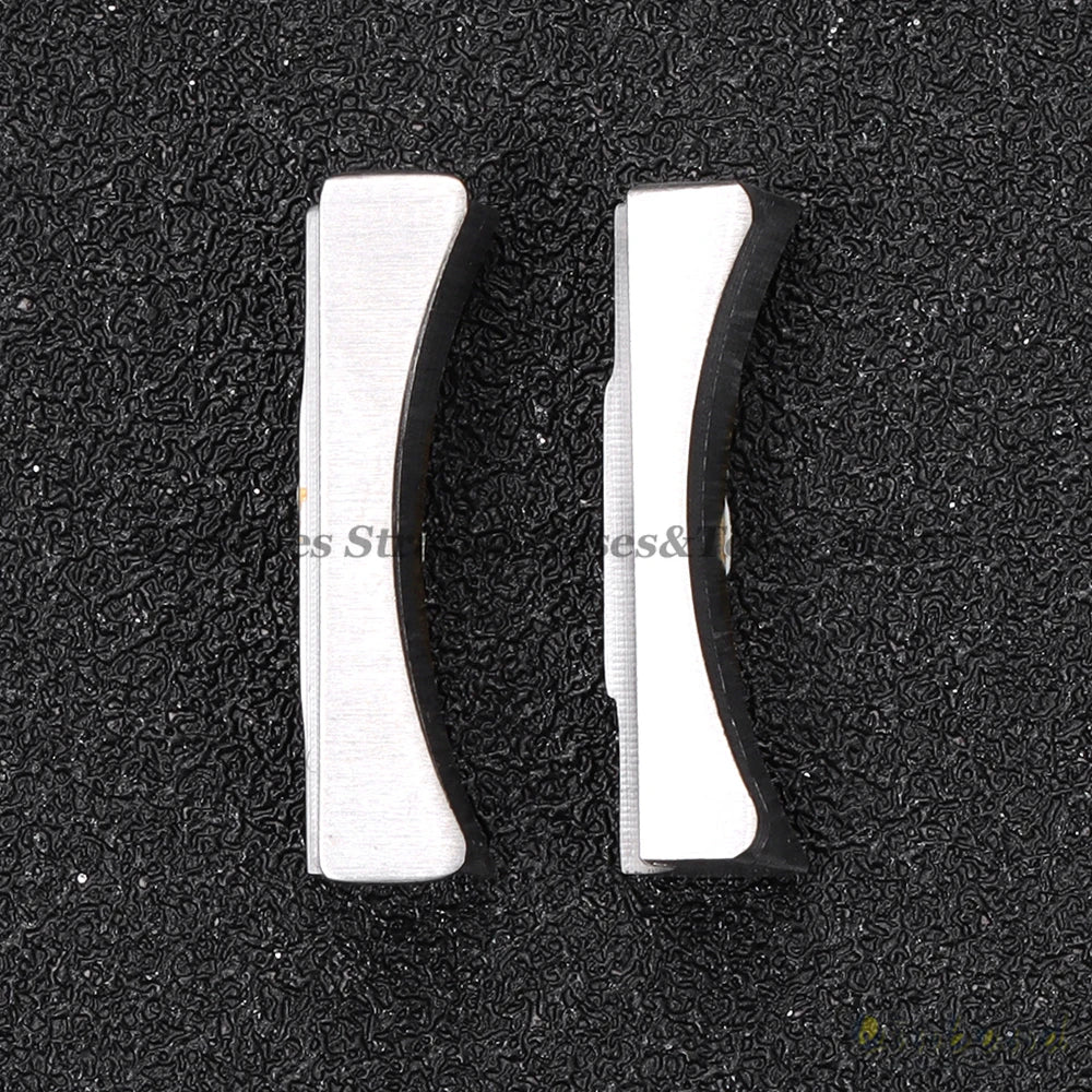 A Pair Solid Curved End Link 20mm for Rolex for Submariner for Daytona 116503 Water Ghost Rubber Watch Strap Seamless Connection