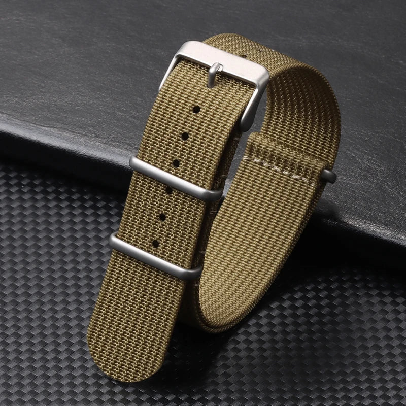 High Quality Ribbed Nylon Bands for Omega 20mm 22mm 18mm Strap for Seiko Military Casual Watchband Army Sport Bracelet Replace