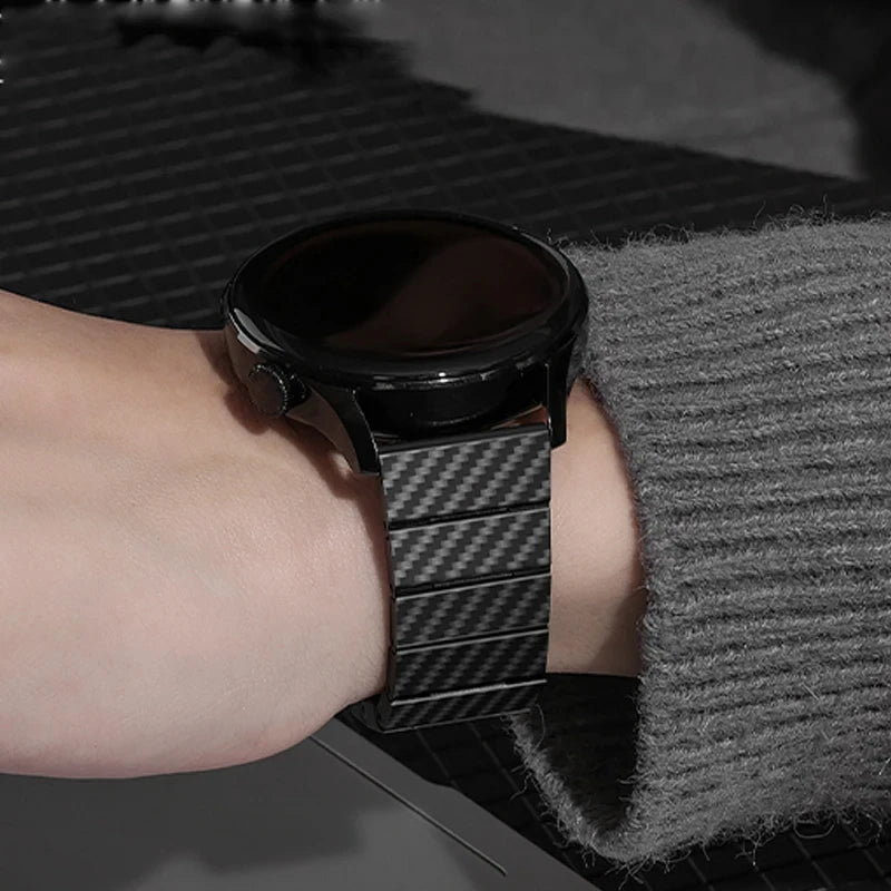 Carbon Fibre Bracelet For Smasung Galaxy Watch Ultra 47mm Band Bracelet For Samsung Watch 7 6 5 4 40mm 44mm 47mm Wristband