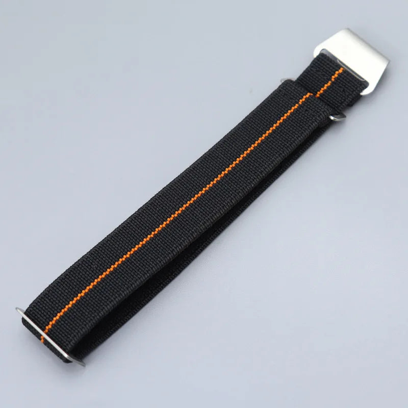 Elastic Nylon Band for Seiko for Rolex for OEMGA for Tudor Watch Sport Bracelet Parachute Watch Strap18mm 20mm 22mm Width