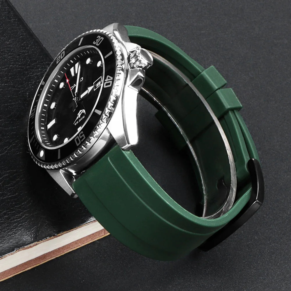 Quick Release Rubber Watch Strap for Citizen for Seiko20mm 22mm 24mm Premium Silicone Band for Omega Replace Bracelet for Tissot