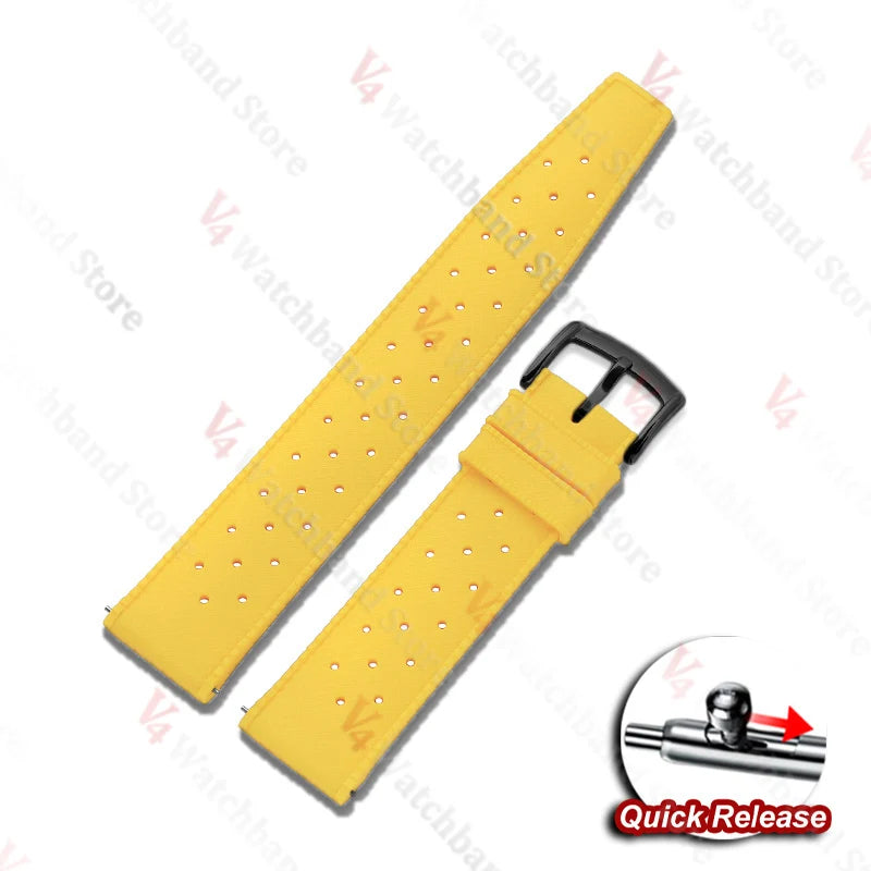 For Fossil for Seiko Bands 18/20/22mm Premium Grade Tropical Rubber Watch Strap for Oris for Omega for S-eiko SKX007 Watch Bands