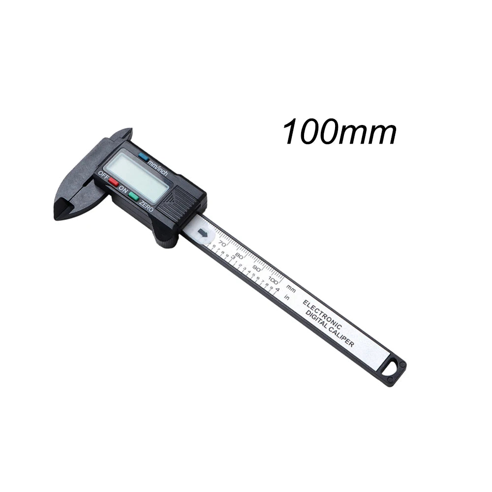 100mm 150mm Watch Electronic Digital Caliper Carbon Fiber Dial Vernier Play Caliper Vernier Ruler ForWatch Repair Measuring Tool