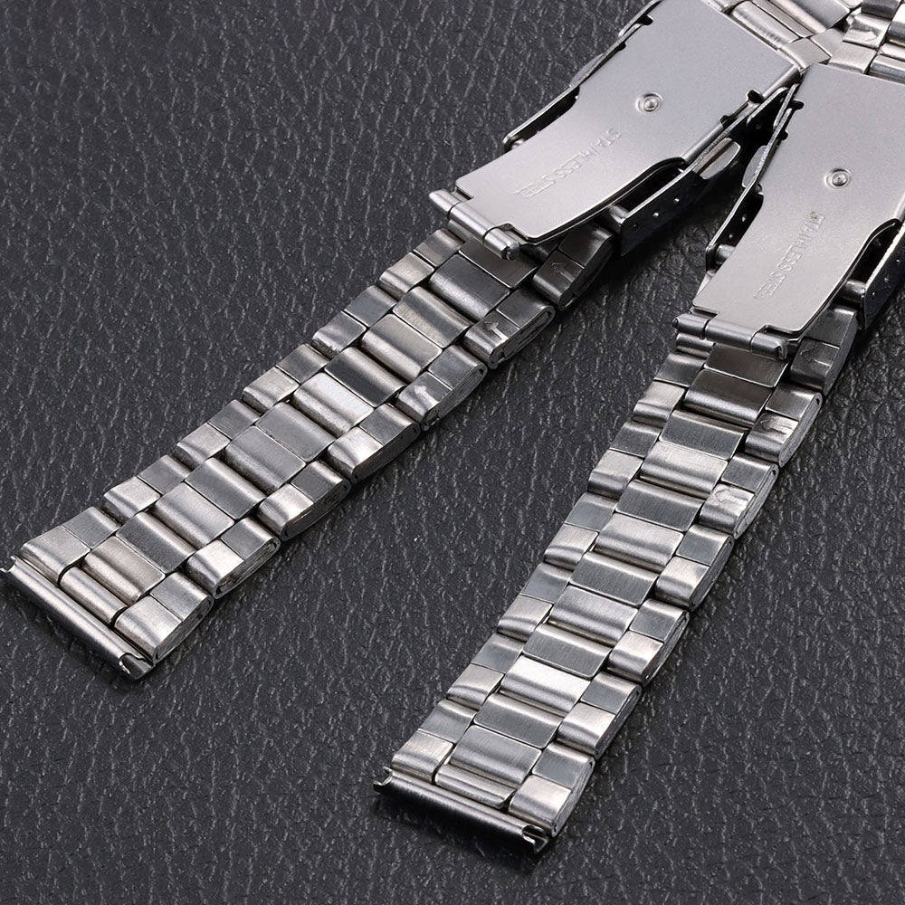 Metal Watch Band for Seiko 20mm 22mm Steel Watchband Silver Bracelet Wristbelt 20/22mm Middle Polished Strap