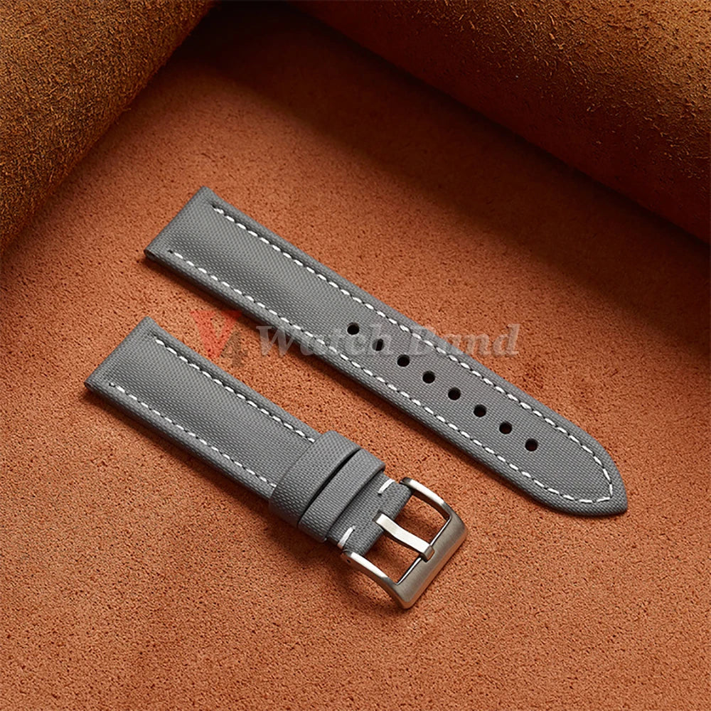 Premium Sailcloth Strap 18mm 19mm 21mm for Omega for Rolex Watch Band Durable Nylon Bracelet 20mm 22mm Quick Release Wristbelt