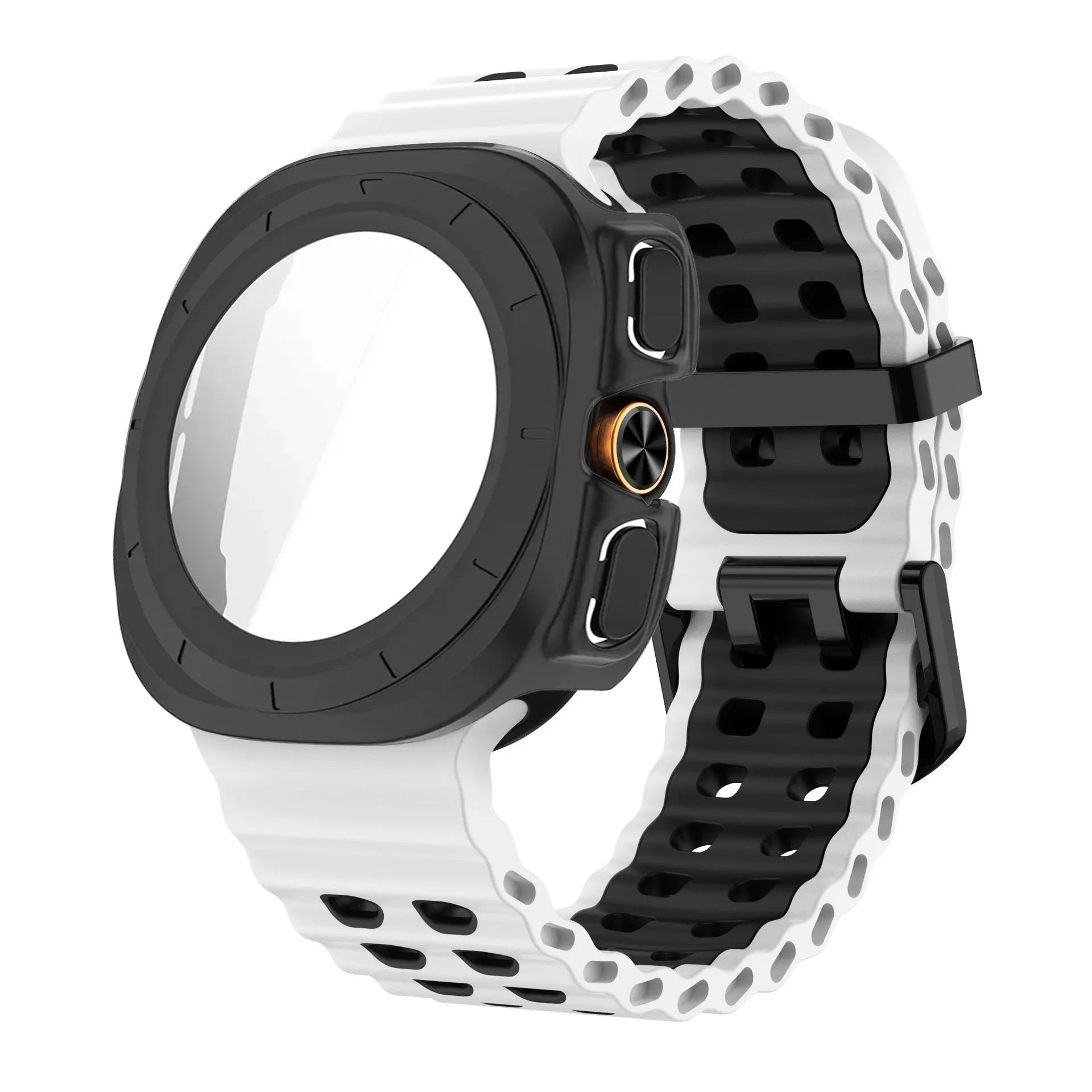 Screen Protector Case For Samsung Galaxy Watch Ultra 47mm PC Cover Ocean Strap For Galaxy Watch Ultra1 2 47mm 2025 Bracelet Band