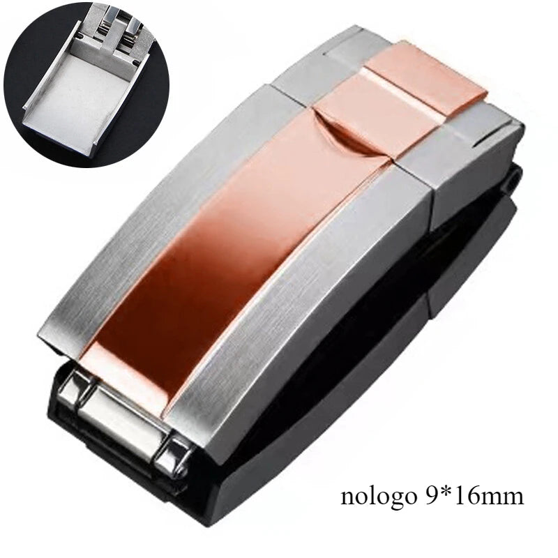 Wacthband Backle 9*16mm for Rolex Submariner Blackwater Ghost Ghost King Buckle Daytona Combination Lock Strap Steel Strap Clasp