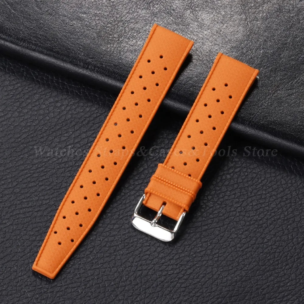 20mm Rubber Strap for Omega for Swatch for Moonswatch Watch Strap Soft Silicone Waterproof Sport Wristband Women Men's Bracelet