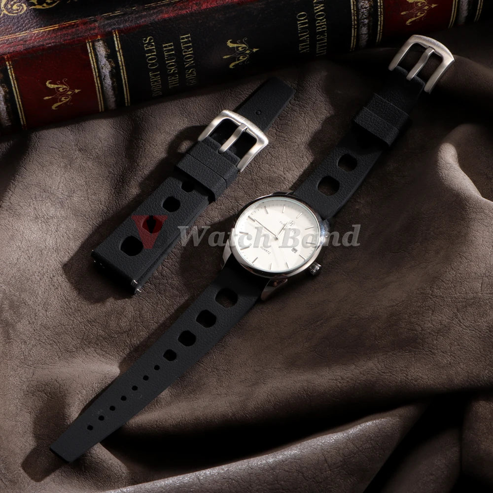 Rubber Automatic Mechanical Strap 20mm 22mm Replacement for Seiko Watch Bands for Oris Wrist Bracelets Dive Watches Strap