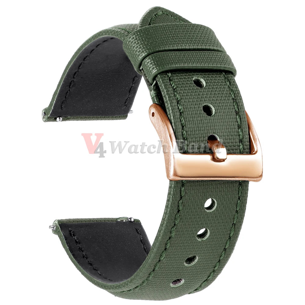 20mm 22mm Nylon Quick Release Waterproof Watch Bands Sailcloth Straps for Omega for Blancpain for Seiko Divers Watches Men Women