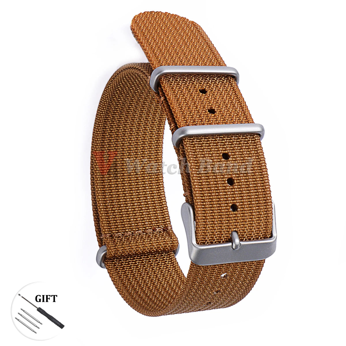 20mm 22mm Nylon Watchband for Seiko Military Braid Ribbed Men Sport Bracelet for Huawei Gt2/3 Strap for Samsung Galaxy Watch 3/4
