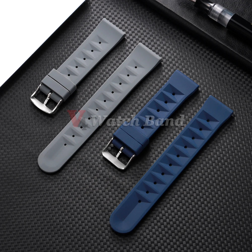 Rubber Strap 20mm 22mm for Omega for Rolex Bracelet Universal Men Diver Silicone Waterproof Sport for Seiko 5 SKX007 Watchband