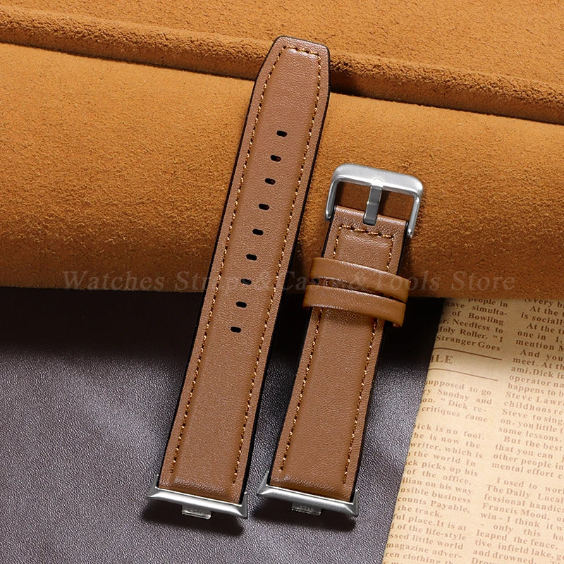 Leather Watch Bracelet for Redmi Watch 4 Wrist Strap for Xiaomi Mi band 8 pro Watchband for Smart Watch Sports Strap Accessoeies
