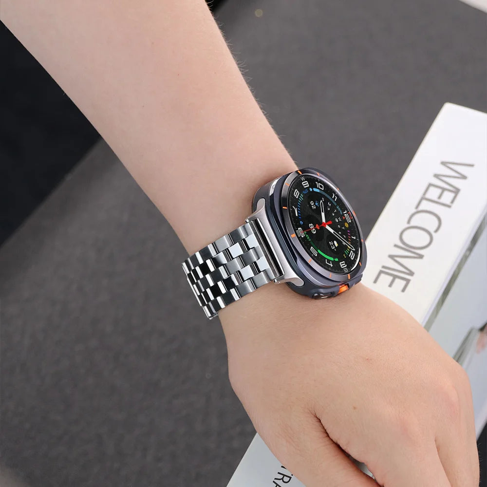 For Samsung Galaxy Watch Ultra Band Stainless Steel Bracelet For Galaxy Watch Ultra 47mm Correa Metal Business Watchband