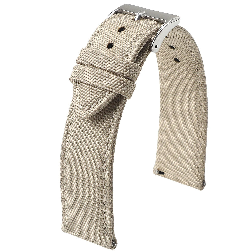 18mm 19mm 20mm 21mm 22mm 24mm Waterproof Sailcloth Watch Strap Two-Sided Nylon Watchband Quick Release Band Sport Belt For Men