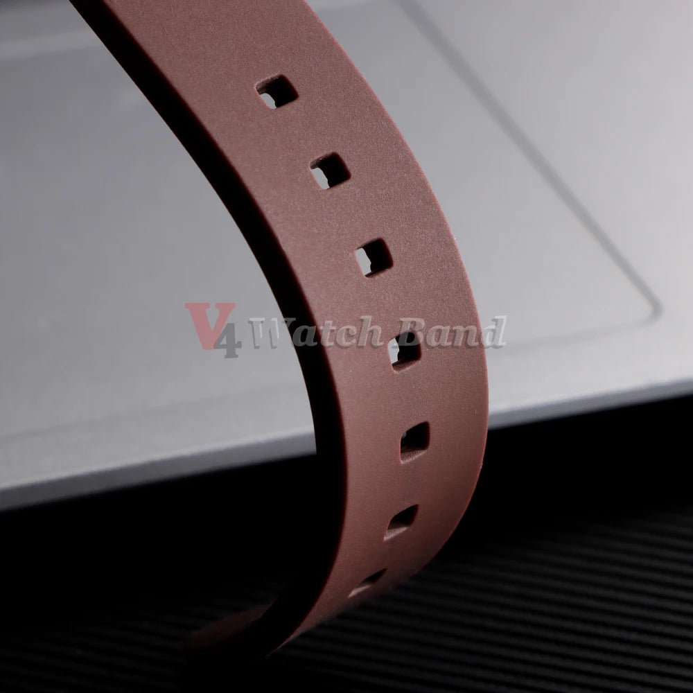 Soft Rubber Watch Strap Curved End 20mm 22mm for Rolex Green Water Ghost Silicone Watchband 18/19/21/24mm Bracelet MenSport Band