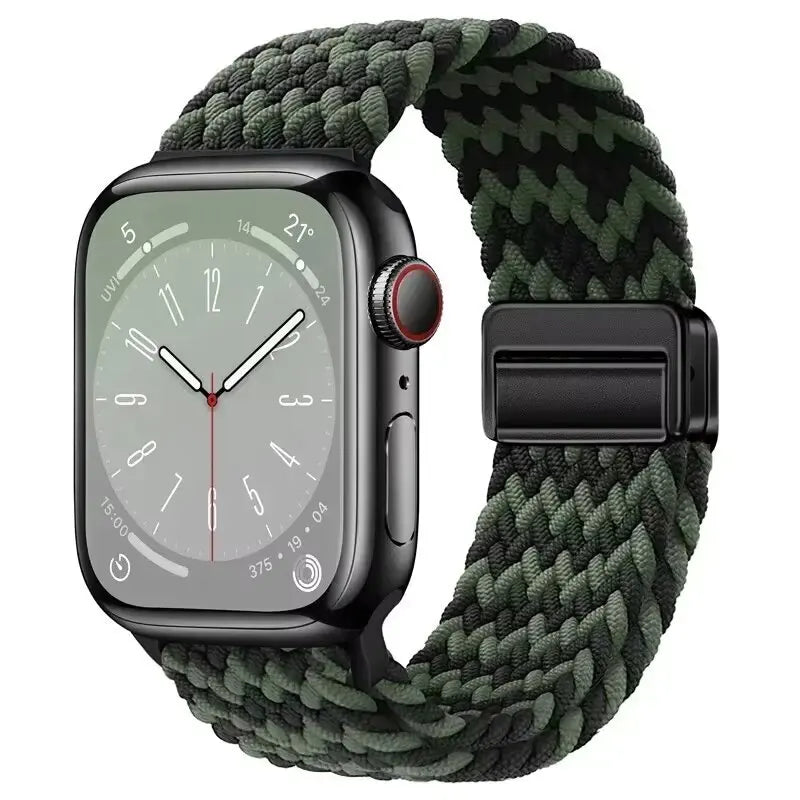 Magnetic Strap For Apple Watch Ultra 3 49mm Series 11 10 46mm 42mm Nylon Loop Band For Iwatch SE3 40mm 44mm 45mm 38/41mm Correa