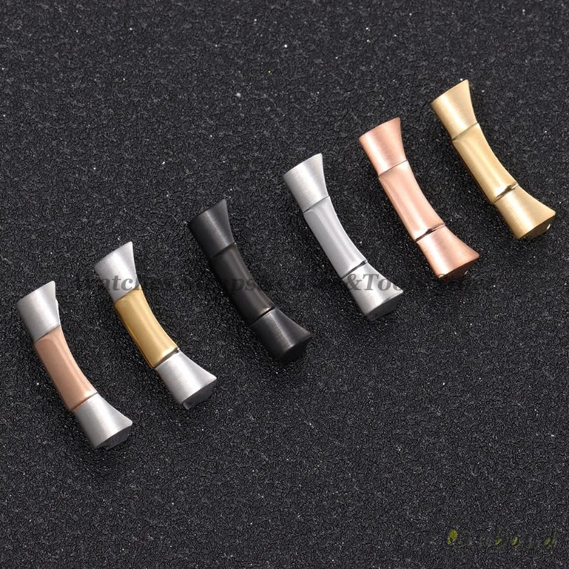 A Pair Solid Curved End Link 20mm for Rolex for Submariner for Daytona 116503 Water Ghost Rubber Watch Strap Seamless Connection