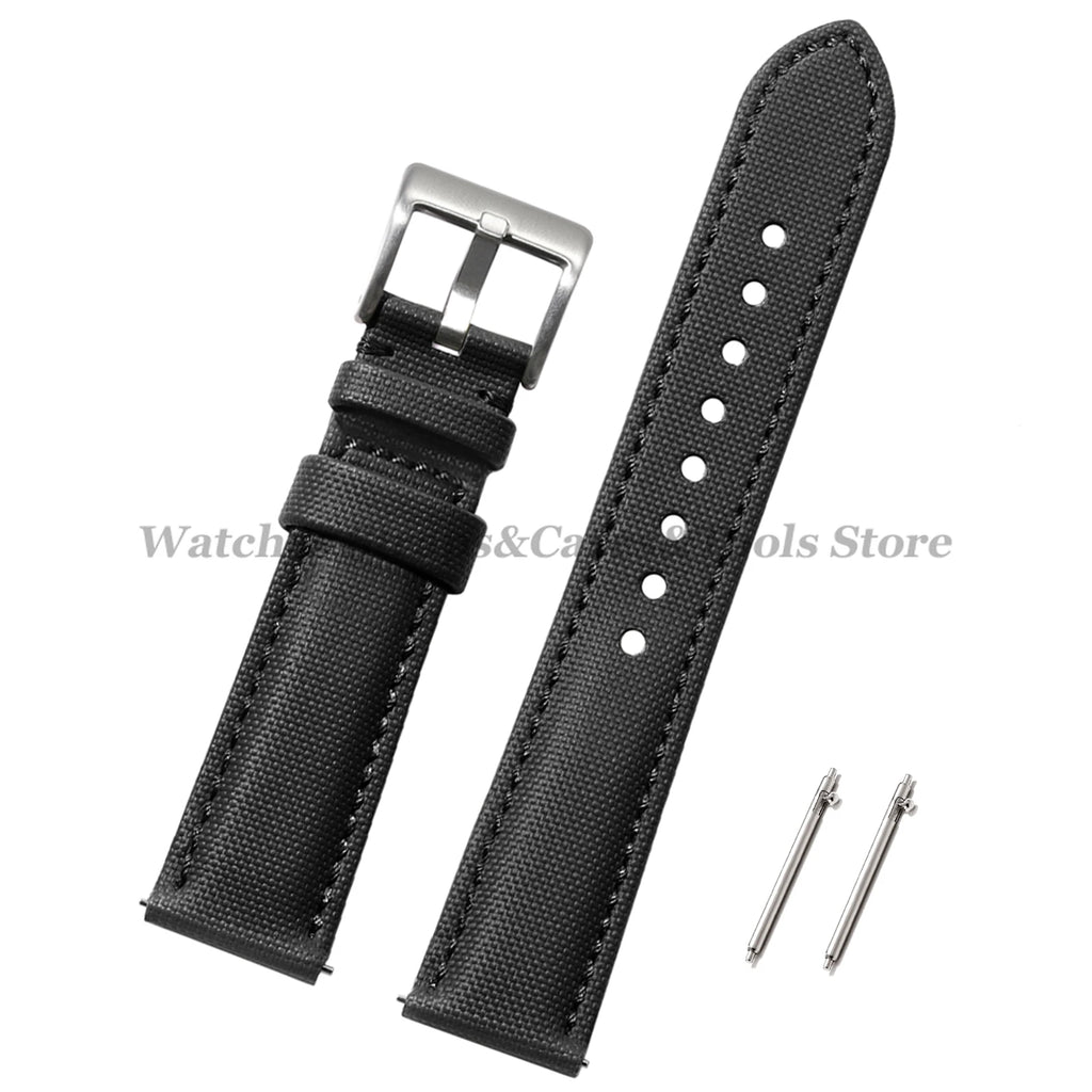 Sailcloth Nylon Watch Band 18mm 20mm 22mm for Huawei Watch Gt4 46mm Waterproof Fabric Watch Strap for Seiko Quick Release Belts