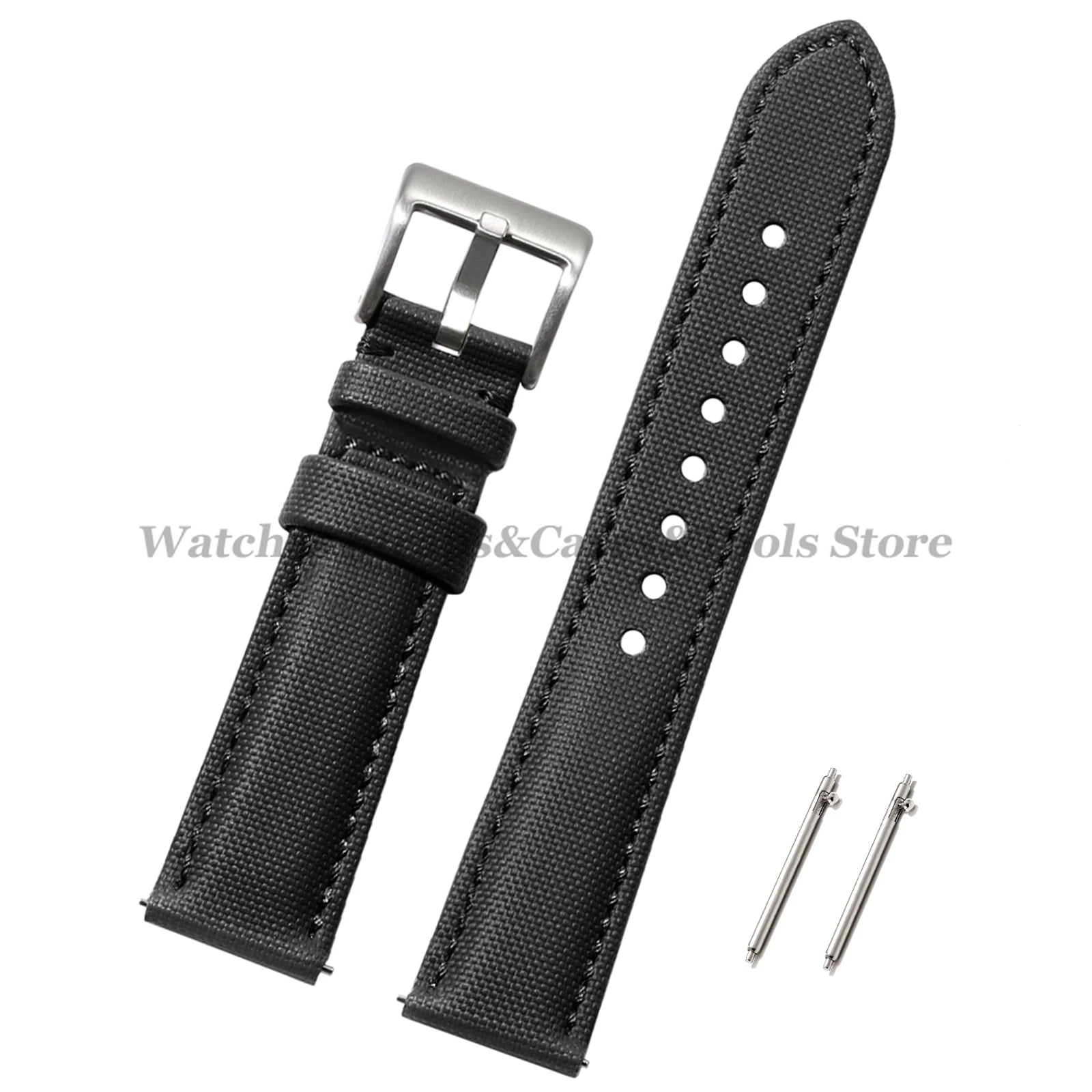 Sailcloth Nylon Watch Band 18mm 20mm 22mm for Huawei Watch Gt4 46mm Waterproof Fabric Watch Strap for Seiko Quick Release Belts