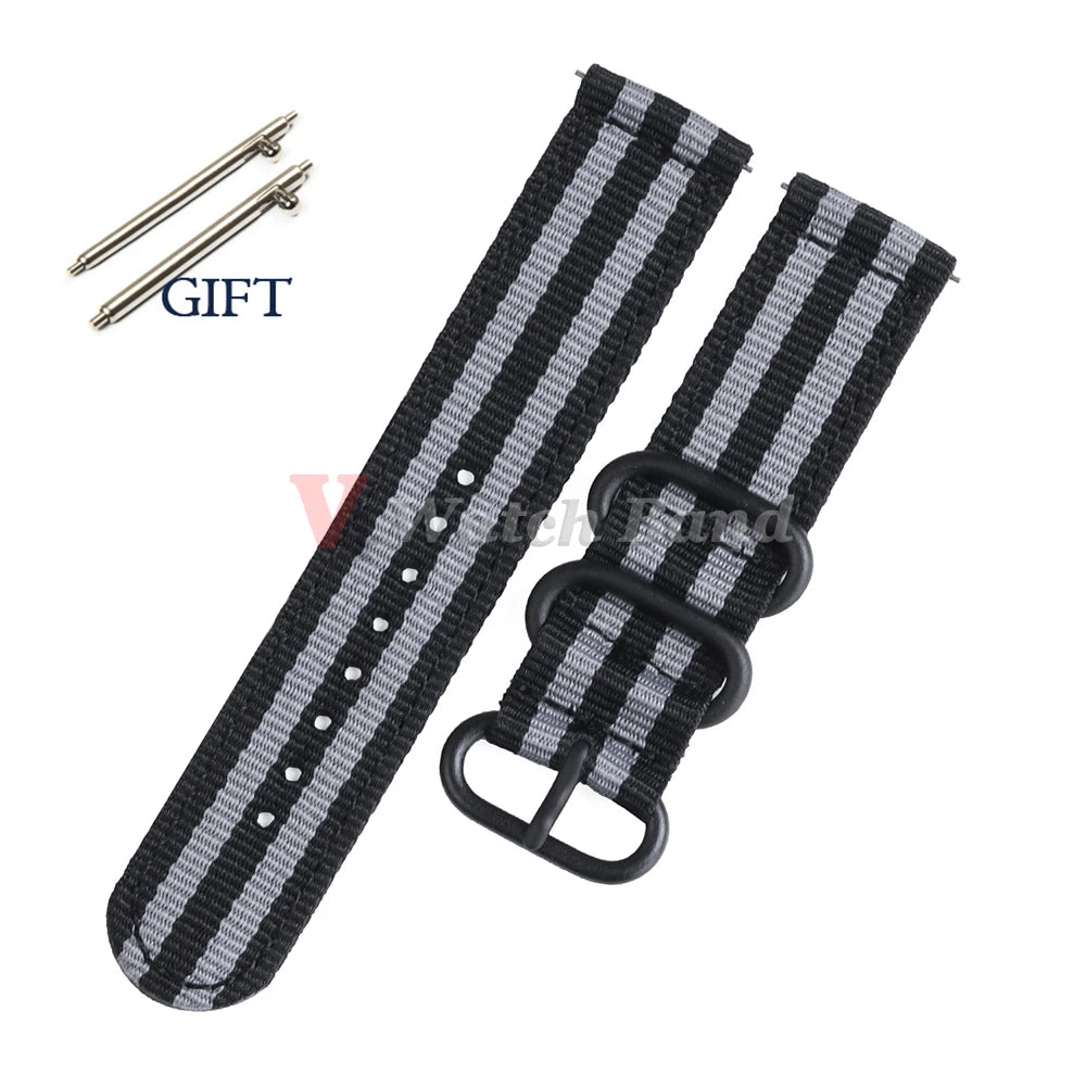 18/20/22/24mm Straps for Tudor Durable Nylon for Omega Canvas Fabric Band for Seiko Men Military Sport Quick Release Bracelet