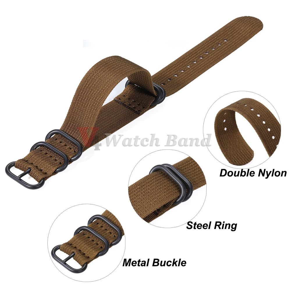 High Quality Durable Nylon Watch Band for Omega Strap for Seiko Military Casual Bands Replace Army Sport Bracelet 20mm 22mm 18mm