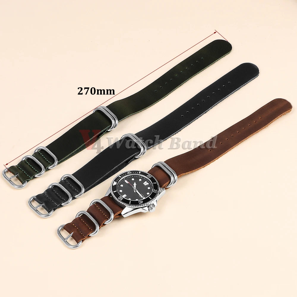Soft Genuine Leather Bracelet for Omega Seamaster 007 Strap 18mm 20mm 22mm Watchband for Seiko for Rolex for Huawei WatchGT2/GT3