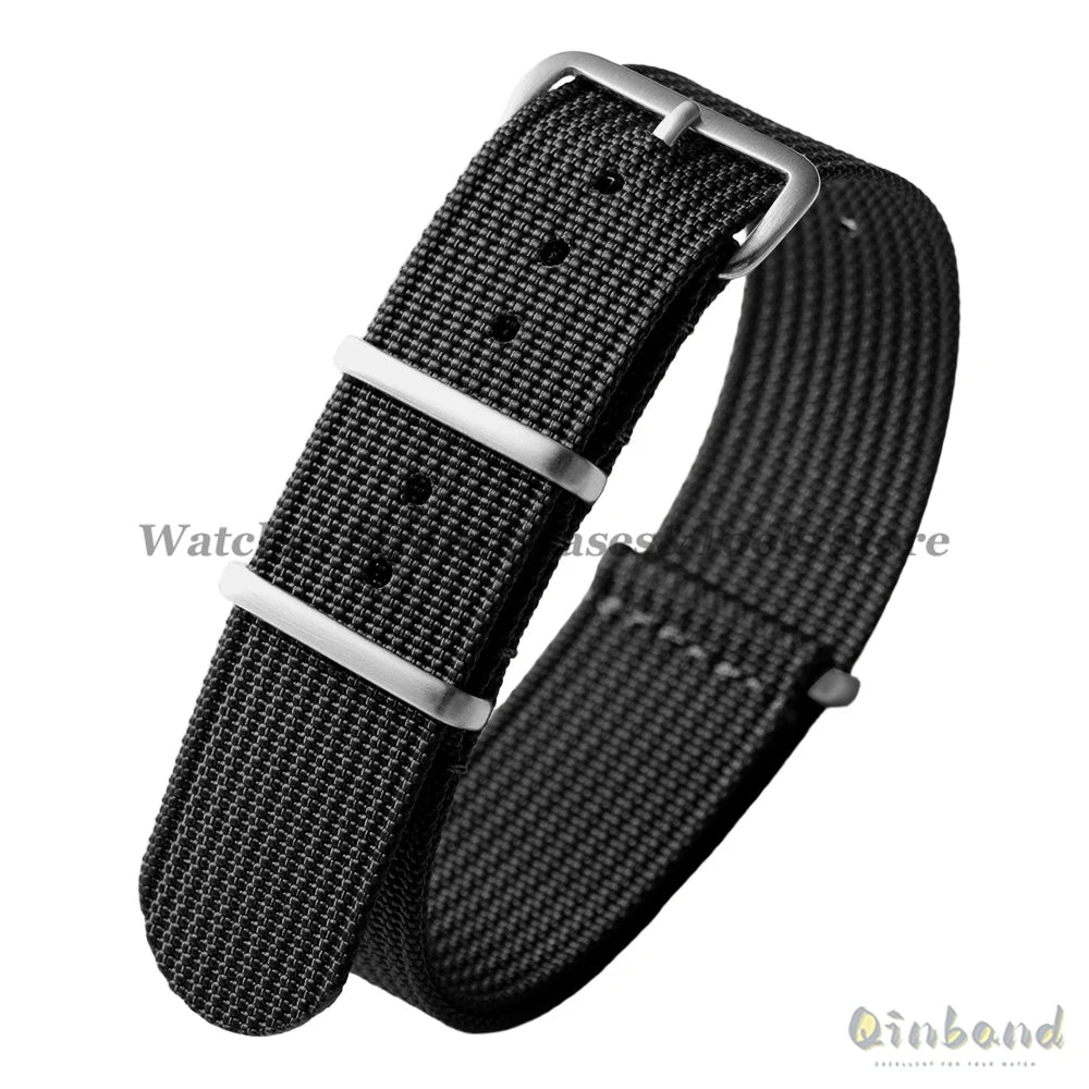 Ribbed Strap Ballistic Fabric Watch Strap Replacement 18mm 19mm 20mm 22mm for Samsung Galaxy Watch7/6/5/4 Quality Nylon Bracelet