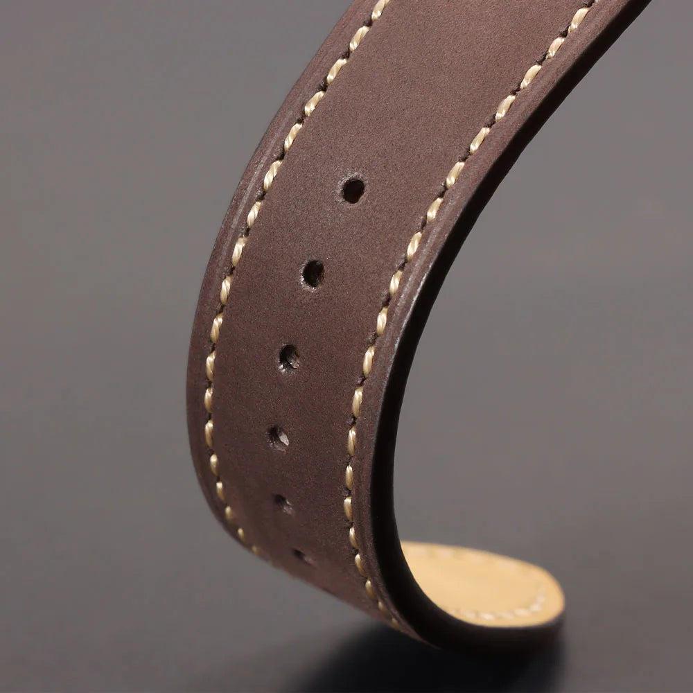 Genuine Cowhide Leather Strap for Samsung Galaxy Watch 6 5 4 Soft Breathable Retro Wristband for Seiko 20mm 22mm Wrist Bracelet